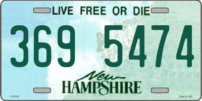 NH license plate 3695474