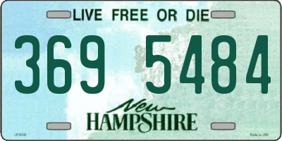 NH license plate 3695484
