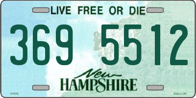 NH license plate 3695512