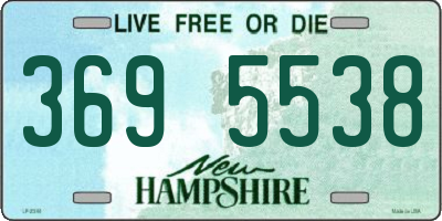 NH license plate 3695538