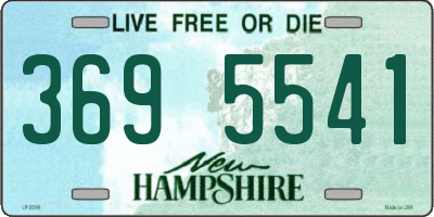 NH license plate 3695541