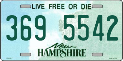 NH license plate 3695542