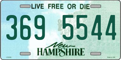 NH license plate 3695544