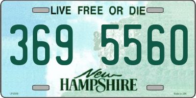 NH license plate 3695560