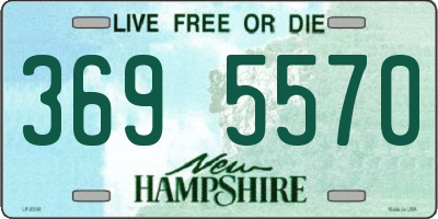 NH license plate 3695570