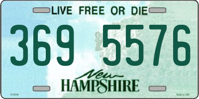 NH license plate 3695576
