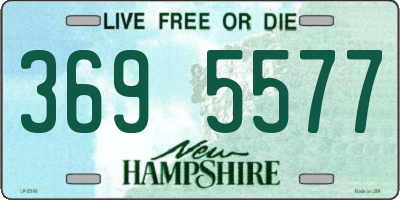 NH license plate 3695577