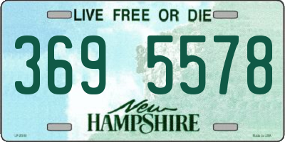 NH license plate 3695578