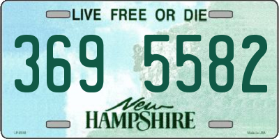 NH license plate 3695582