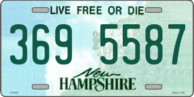 NH license plate 3695587