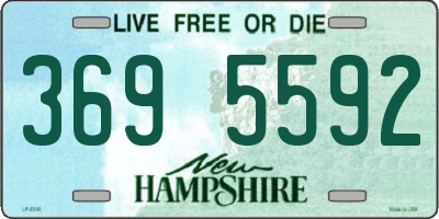 NH license plate 3695592