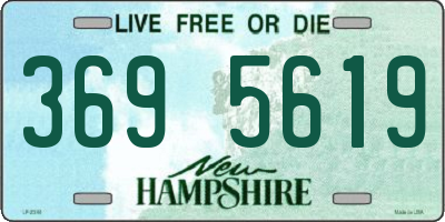 NH license plate 3695619