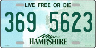 NH license plate 3695623