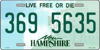 NH license plate 3695635