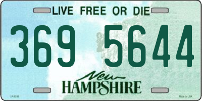 NH license plate 3695644