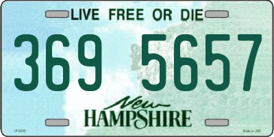 NH license plate 3695657