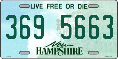 NH license plate 3695663