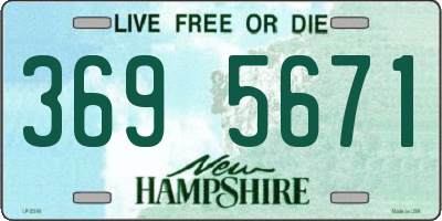 NH license plate 3695671