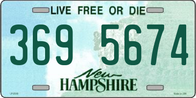 NH license plate 3695674