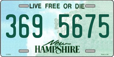 NH license plate 3695675