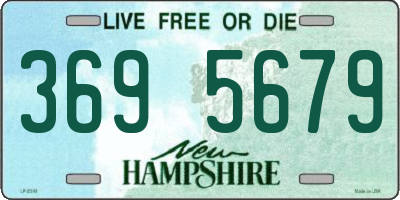 NH license plate 3695679