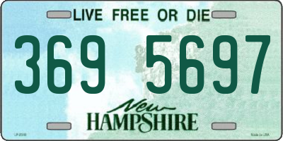 NH license plate 3695697