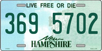 NH license plate 3695702