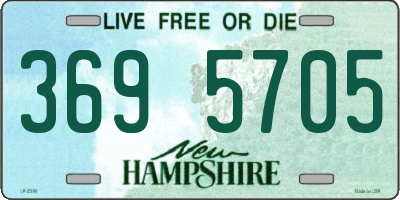 NH license plate 3695705