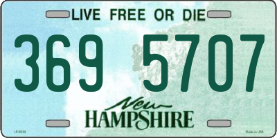NH license plate 3695707
