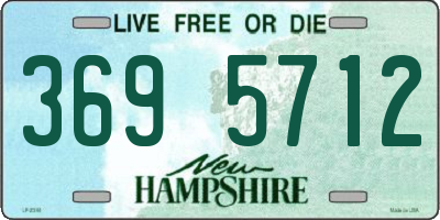 NH license plate 3695712