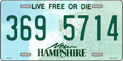 NH license plate 3695714