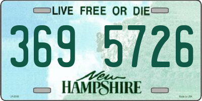 NH license plate 3695726