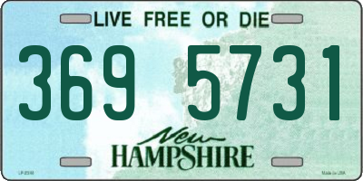 NH license plate 3695731