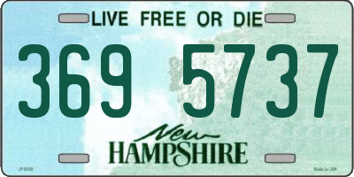 NH license plate 3695737