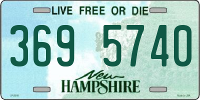 NH license plate 3695740