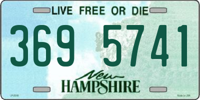 NH license plate 3695741