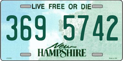 NH license plate 3695742