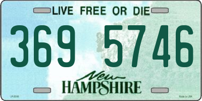 NH license plate 3695746