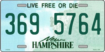 NH license plate 3695764