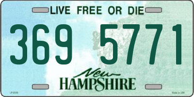 NH license plate 3695771