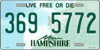 NH license plate 3695772