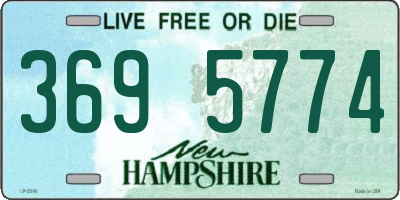 NH license plate 3695774