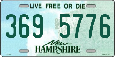 NH license plate 3695776