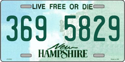 NH license plate 3695829