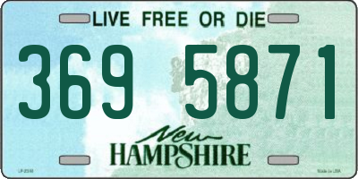 NH license plate 3695871