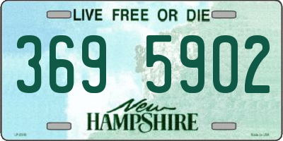 NH license plate 3695902