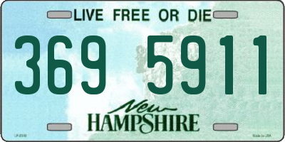 NH license plate 3695911