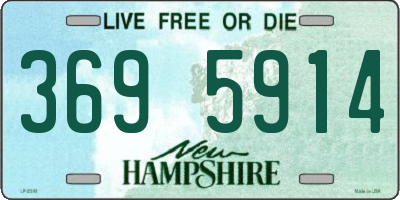 NH license plate 3695914