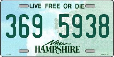 NH license plate 3695938