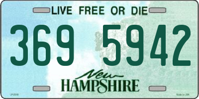 NH license plate 3695942